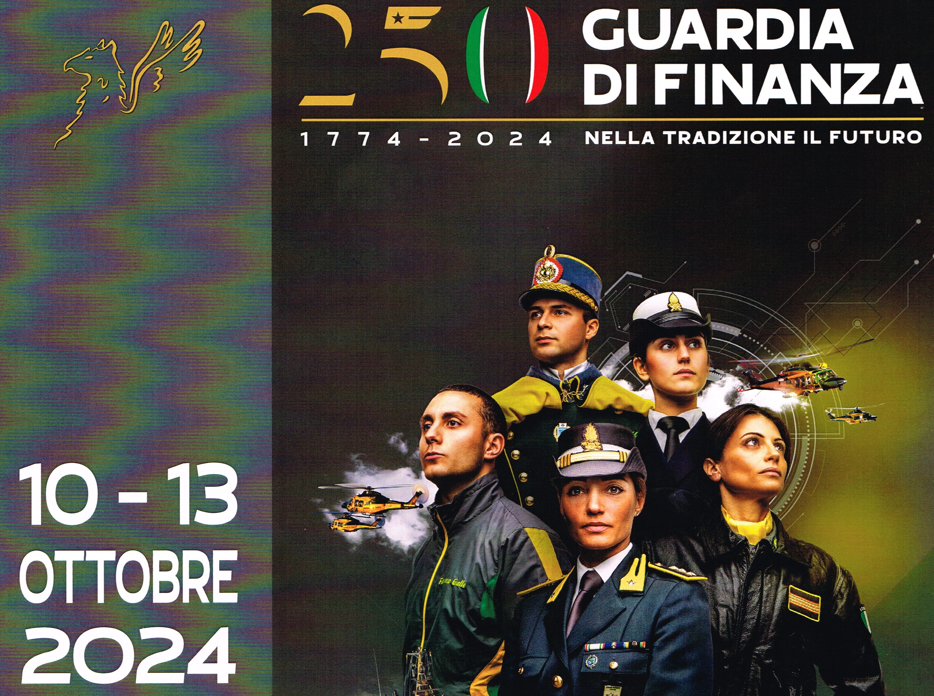 10 – 13 Ottobre Mostra 250 anni della Guardia di Finanza